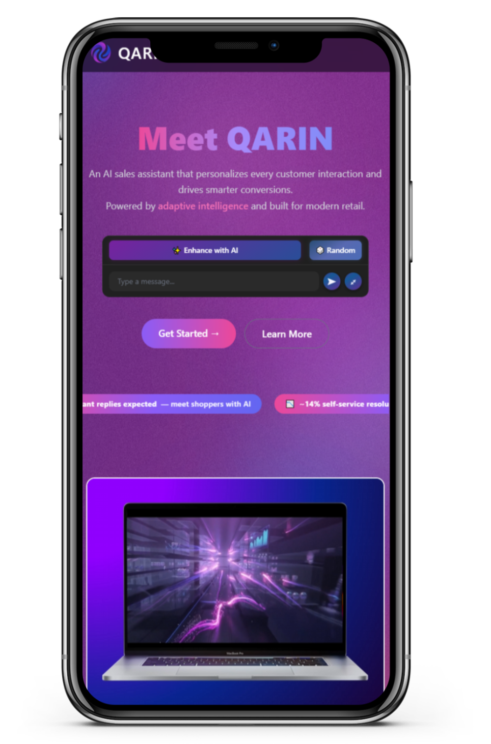 QARIN on iPhone